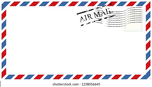 letters and postmarks, airmail designs vector illustration
