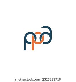 Letters PPA Monogram logo design