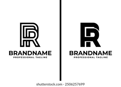 Letters PR or RP Monogram Logo, suitable for any business with PR or RP initials