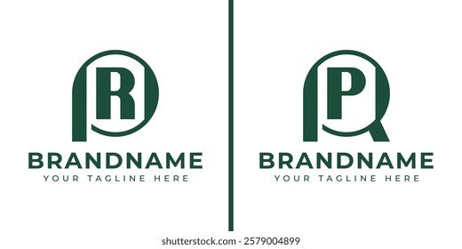 Letters PR and RP Monogram Logo, suitable for any brand with PR or RP initials