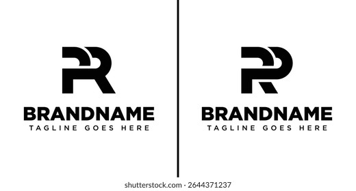 Letters PR RP Monogram Logo Set, suitable for any brand with RP or PR initials