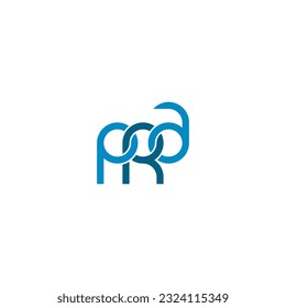 Diseño del logotipo del monograma PRA
