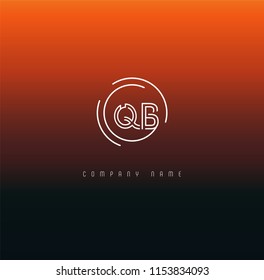 Letters Q & B Joint logo icon vector template.