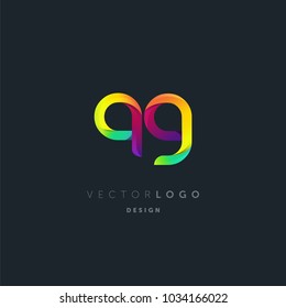 Letters Q & G logo, multi colour letters icon vector template.

