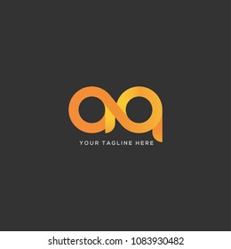 Letters A Q, A & Q joint logo icon vector template.