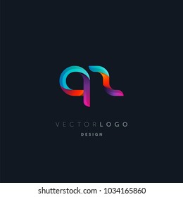 Letters Q Z, Q & Z logo, multi colour letters icon vector template.

