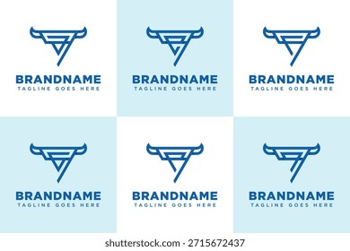 Letters QA QE QF QG QP QQ Bull Triangle Logo, symbolizing strength, ambition, and stability