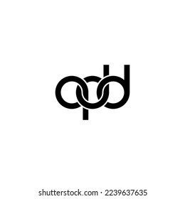 Logotipo de las letras QDD Simple Moderno Limpio