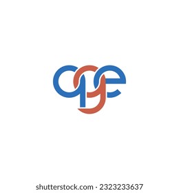 Letters QGE Monogram logo design