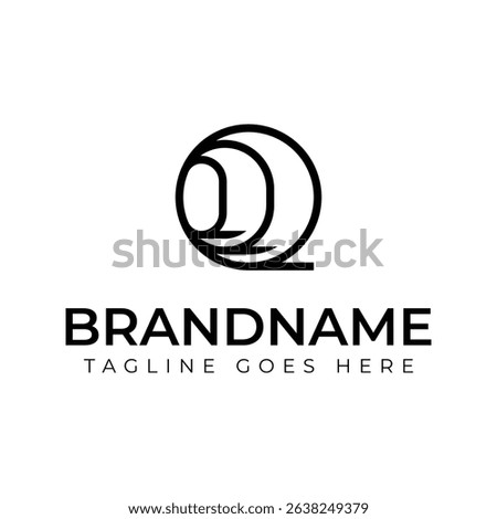 Letters QQQ Monogram Circle Logo, suitable for any business with Q QQ or QQQ Initials