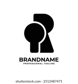 Letters QR Monogram Logo, suitable for any business with QR or RQ initials