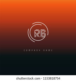 Letters R B Joint logo icon vector template.