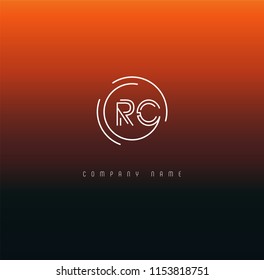 Letters R C Joint logo icon vector template.