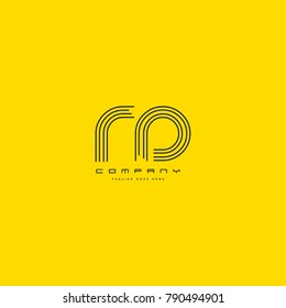 Letters R D joint logo icon. Stroke letter vector element.