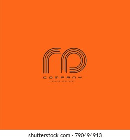 Letters R D joint logo icon. Stroke letter vector element.