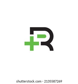 
letras R y D más símbolo simple vector de logotipo