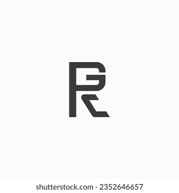 Letters R G C, PGC, PCG, RCG, CGP, CRG, GRC, or GPC abstract monogram logo design concept