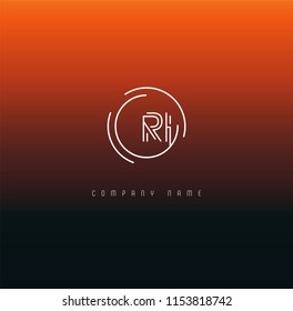Letters R I Joint logo icon vector template.