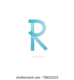 Letters R logo. Design template elements