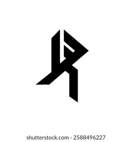 Letters R monogram template logo initial for clothing, apparel, brand
