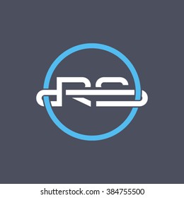 Letters R and S logo template. 