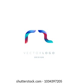 Letters R Z, R & Z logo, multi colour letters icon vector template.