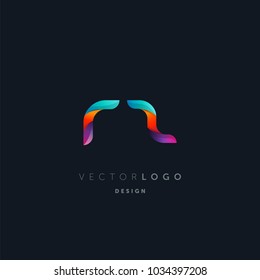 Letters R Z, R & Z logo, multi colour letters icon vector template.
