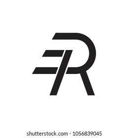 letters ra run fast logo vector