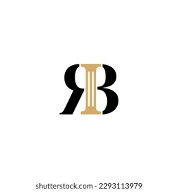 Logo "Buchstaben RB und Säule"Thema 002