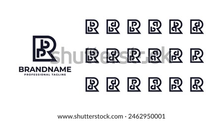 Letters rbp, rbb, rdb, rpb, rqb, rbq, rdq, rpd, rbb, rdd, rpp, rqq, rdp, rpp, rbd, rdd, rpd, rqd, rqp Logo