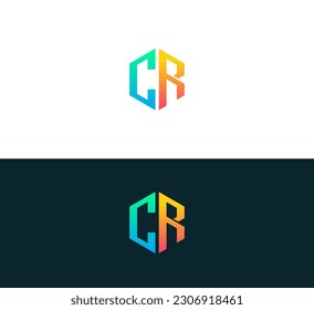 Buchstaben RC, CR gemeinsames Logo Symbol Vektorelement.
