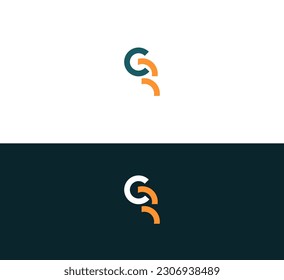 Letters RC, CR joint logo icon vector element.
