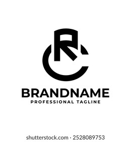 Letters RC Monogram Logo, suitable for any business with RC or CR initials