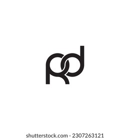 Letters RD Monogram logo design