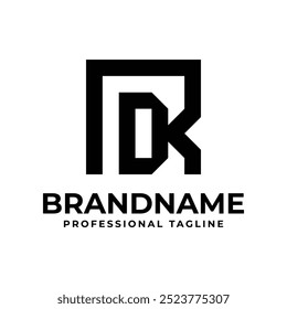 Logotipo del monograma del RD de las letras, conveniente para cualquier negocio con las iniciales del DR o del RD