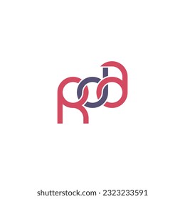 Letters RDA Monogram logo design