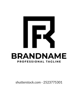 Logotipo del monograma del RF de las letras, conveniente para cualquier negocio con las iniciales del RF o del RF