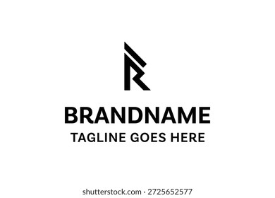 Logotipo simple de las letras RI, conveniente para cualquier negocio con las iniciales de IR RI