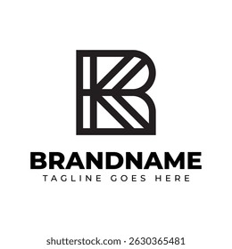 Lettres RK logo monogramme, adapté à toute entreprise avec RK ou initiales KR