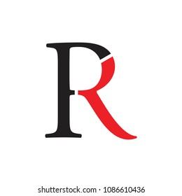 letters rk simple logo vector