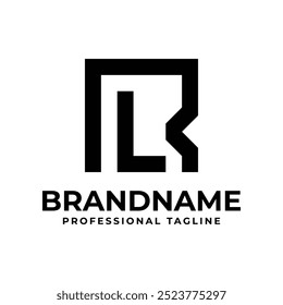 Letters RL Monogram Logo, suitable for any business with LR or RL initials