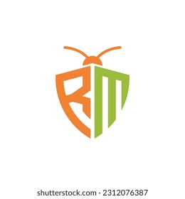 Cartas RM Logotipo de control de plagas