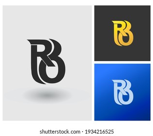 Letters RO Logo Design Vector with Abstract Modern Square Shape