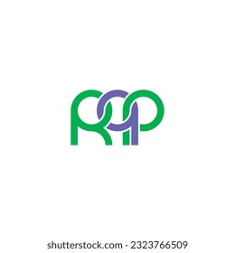 Letras Diseño del logotipo de Monograma RQP