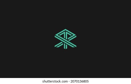 LETTERS RR LOGO DESIGN WITH NEGATIVE SPACE EFFECT FOR ILLUSTRATION USE