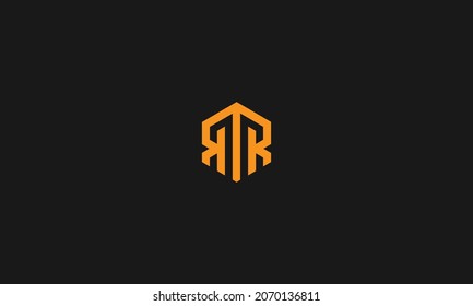 LETTERS RR LOGO DESIGN WITH NEGATIVE SPACE EFFECT FOR ILLUSTRATION USE