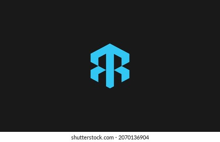 LETTERS RR LOGO DESIGN WITH NEGATIVE SPACE EFFECT FOR ILLUSTRATION USE