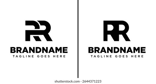 Buchstaben RR Monogramm Logo Set, geeignet für jede Marke mit R oder RR Initialen