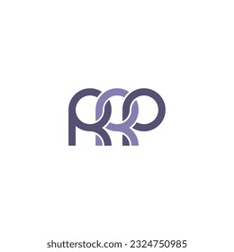 Letras Diseño del logotipo de Monograma RRP