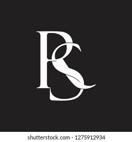 letters rs linked monogram logo vector